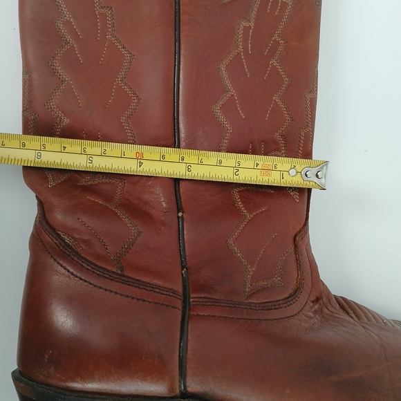 Dan Post Men\'s Marlboro Cowboy Western Leather Boots Size 9.5D Vintage main image 14